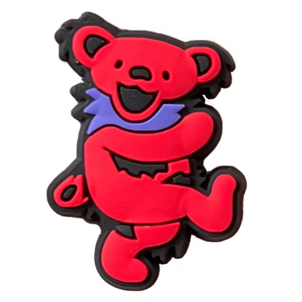 Colorful Grateful Dead Set of 10 Random Croc  Charms FREE Bear Patch w/purchase - Picture 11 of 15